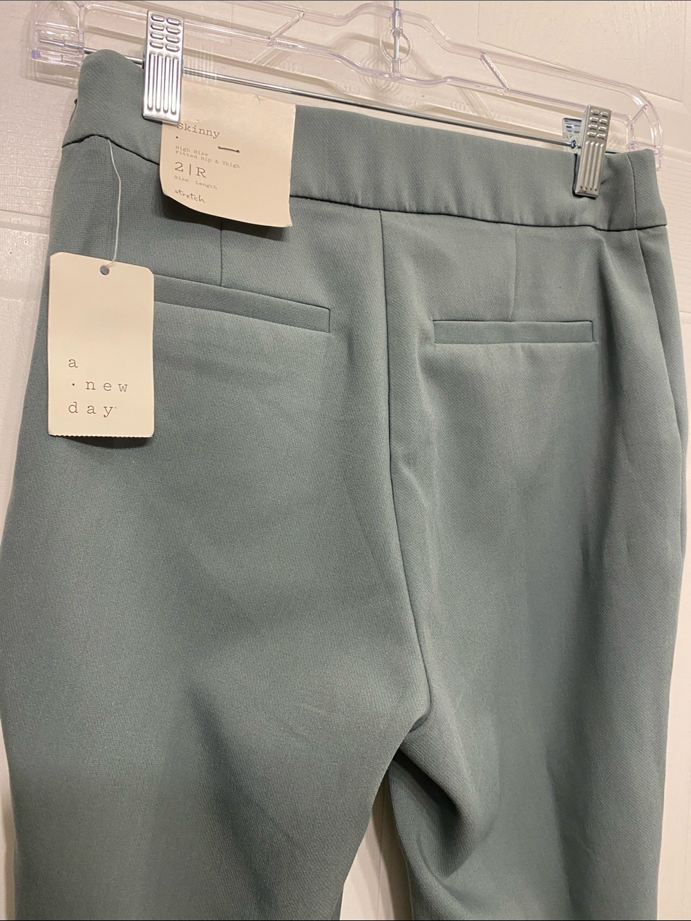 A New Day NWT Slim Ankle Pants in Slate teal green size 2